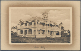 GA Tonga: 1891/1910 (ca.), Small Group With 7 Different Unused Postal Stationeries Incl. One Pictorial - Tonga (...-1970)