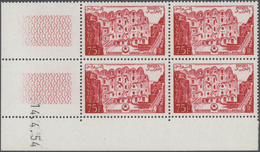 **/* Tunesien: 1945/1968 (ca.), Accumulation In Stockbook With Many BLOCKS Of Four Incl. Many With Printi - Tunesien (1956-...)