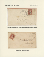 Br Vereinigte Staaten Von Amerika: 1857: Collection Of More Than 130 Covers Etc. All Franked 'Washingto - Andere & Zonder Classificatie