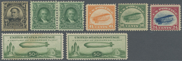 */** Vereinigte Staaten Von Amerika: 1903/1933, Lot Of Nine Mint Stamps, Incl. 1903 $1 Black, 1917 $5 Gre - Other & Unclassified