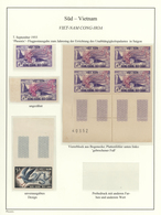 **/(*)/O Vietnam-Süd (1951-1975): 1955/1975, Deeply Specialised Unmounted Mint Collection On Album Pages, Col - Viêt-Nam