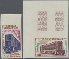 ** Zentralafrikanische Republik: 1963/2000 (ca.), Accumulation In Box With Stamps And Miniature Sheets - Central African Republic