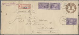 Br/GA Alle Welt: 1860/1940 (ca.), Group Of 36 Covers/cards, E.g. USA Uprated Stationeries, Thailand, Mexic - Collections (sans Albums)