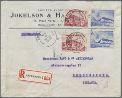 Br Alle Welt: 1942/1947, Geschätzt Weit über 1.000 Briefe Aus Einer Firmenkorrespondent Nach Helsinki. - Collections (sans Albums)