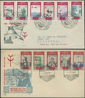 Br/ Übersee: 1915-70, Early Covers And FDC From Morocco, Sahara Espanol, Syria And Lebanon, Spanish Moro - Sonstige & Ohne Zuordnung