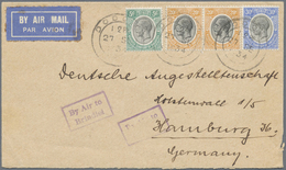 Br/ Afrika: 1931/1937, Small Lot Of 11 Air Mail Letters E.g. From Zanzibar, Somalia, Eirtrea South Afric - Sonstige - Afrika