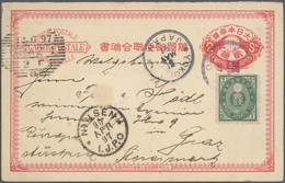 Br/O/(*) Asien: 1896/2008 (ca.), Miscellaneous Lot Incl. Three Interesting Entires Hongkong, Japan, China, In - Andere-Azië