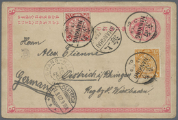 Br/GA/ Asien: 1898/1907, Lot Cards/covers Of China (1902 Uprate From Nanking), HK (1898 Uprate), Japan (two - Andere-Azië