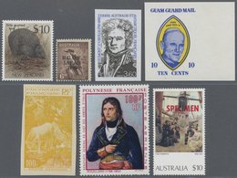 **/*/O Ozeanien: 1930/2005 (ca.), Accumulation In Glassines Etc. In Box With Stamps And Miniature Sheets Th - Oceania (Other)