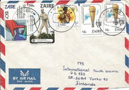 Zaire DRC Congo 1986 Masisi Scouting Monument Picard Balloon Handicapped Year Cover - Gebraucht