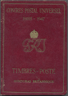 * British Commonwealth: 1947, Paris UPU Conference Two-page Official Giftbooks By UK Minister Of Colon - Altri & Non Classificati