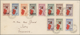 Br Französische Kolonien: 1916/1951, Group Of Twelve Covers/card, Espcecially A Nice Range Of Madagasca - Other & Unclassified