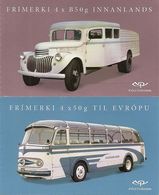 ICELAND, Booklet 123/24, 2013, The Automobile Age, 1913 - 2013 - Postzegelboekjes