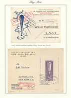 Br Ballonpost: 1934/1938, Polish Balloon Mail, Collection Of 19 Covers/cards Incl. Three Pieces Stratos - Mongolfiere