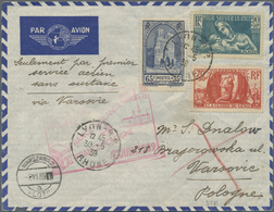 Br Flugpost Europa: 1936/1939, FRANCE FIRST AND SPECIAL FLIGHTS, Lot Of 23 Airmail Covers/cards Bearing - Europe (Other)