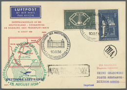 Br Flugpost Europa: 1939/1964, Lot Of 42 Airmail Covers/cards, Mainly First Flights Lufthansa (West/Eas - Sonstige - Europa