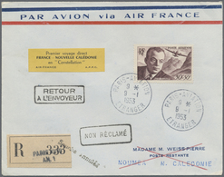 Br Flugpost Europa: 1950/1959, FRANCE FIRST AND SPECIAL FLIGHTS, Lot Of 63 Airmail Covers/cards Bearing - Autres - Europe