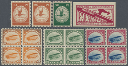 */**/O Flugpost Alle Welt: 1913/1960 (ca.), Assortment Of Airmail Stamps And Vignettes, E.g. Germany 1912, - Andere & Zonder Classificatie