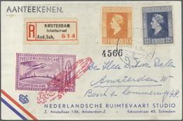 **/O/Br/GA Raketenpost: 1934/1991, Weltraumpost/Raketenpost, Posten Mit Marken, Vignetten Und Belegen, Dabei Au - Sonstige & Ohne Zuordnung