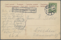 Br/GA Bodenseeschiffspost: 1896/1975, Sammlung Von 92 Schiffspostbelegen Aus Württemberg, Bayern, übriges - Altri & Non Classificati