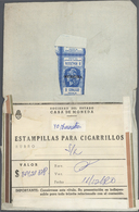 (*) Fiskalmarken: 1880's/1900's Ca.: Collection Of Argentina Fical Stamps For Cigarrillo And Wine, With - Other & Unclassified