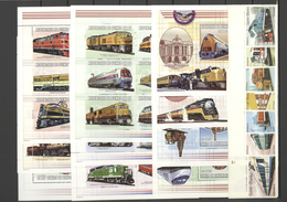 ** Thematik: Eisenbahn / Railway: 1990/2007 (approx), Various Countries. Stock Book Containing Souvenir - Treni