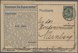 Br/GA Thematik: Esperanto: 1923/1989 (ca.), Sehr Interessante Partie Mit 160 Briefen Und Karten Europäisch - Esperanto