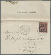 Br Thematik: Firmenlochung / Perfins: 1879/1951, France, Group Of 15 Covers/cards Incl. Early Pieces (t - Ohne Zuordnung