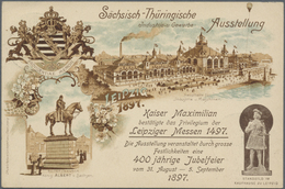 O/*/**/Br/GA Thematik: Leipziger Messe / Leipzig Fair: 1900/2000, Umfangreiche Ansprechend Gestaltete LEIPZIGER M - Non Classés