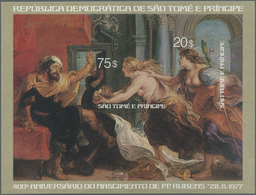 ** Thematik: Malerei, Maler / Painting, Painters: 1977, SAO TOME E PRINCIPE: 400th Birthday Of Peter Pa - Otros & Sin Clasificación