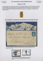 Thematik: Olympische Spiele / Olympic Games: THE WORLD OF SKIING: Olympics 1924 Chamonix. The Foundi - Altri & Non Classificati