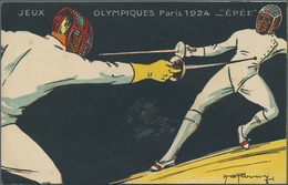 Thematik: Olympische Spiele / Olympic Games: OLYMPIC GAMES PARIS 1924, Group Of Ten Different Unused - Andere & Zonder Classificatie
