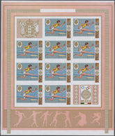 ** Thematik: Olympische Spiele / Olympic Games: 1968, Cook Islands. Progressive Proofs Set Of Sheets Fo - Andere & Zonder Classificatie
