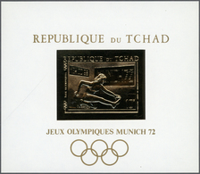 ** Thematik: Olympische Spiele / Olympic Games: 1970, Tchad, Olympic Games Munich, Gold Issue, Perf./im - Autres & Non Classés