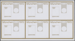 ** Thematik: Olympische Spiele / Olympic Games: 1972, Senegal. Progressive Proofs Set Of Sheets For The - Other & Unclassified