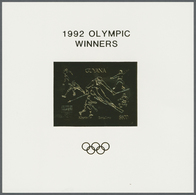 ** Thematik: Olympische Spiele / Olympic Games: 1992, Guyana. Lot Containing 50 GOLD Souvenir Sheets An - Autres & Non Classés