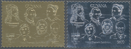 ** Thematik: Persönlichkeiten / Personalities: 1992, Guyana. Lot Of 100 GOLD Stamps And 100 SILVER Stam - Autres & Non Classés