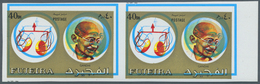 ** Thematik: Persönlichkeiten - Gandhi / Personalities - Gandhi: Fujeira, 1973, 40 Dirham Gandhi And Sc - Mahatma Gandhi