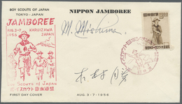 /Br/ Thematik: Pfadfinder / Boy Scouts: 1949/59, Japan, Covers/FDC (9) Mostly W. 1949 Boy Scout Stamp Inc - Altri & Non Classificati