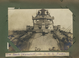 Thematik: Schiffe-Kriegsschiffe / Ships-battle Ships: 1914/1918: Fotoalbum SMS Posen 1. Weltkrieg 54 - Ships