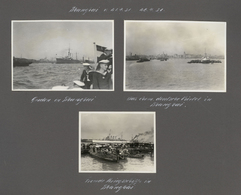 Thematik: Schiffe-Kriegsschiffe / Ships-battle Ships: 1930/1931: Fotoalbum Auslandsreise Des Kreuzer - Boten