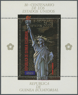 ** Thematik: Sehenswürdigkeiten-Freiheitsstatue / Sights- Statue Of Liberty: 1975, Equatorial Guinea. U - Sonstige & Ohne Zuordnung