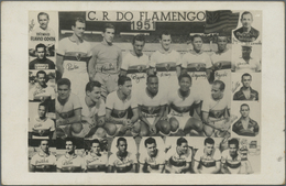 Thematik: Sport-Fußball / Sport-soccer, Football: 1951/1962, Brazil, Group Of Five Cards Depicting B - Other & Unclassified