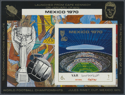 ** Thematik: Sport-Fußball / Sport-soccer, Football: 1970, YEMEN: Football World Championship Mexico Tw - Sonstige & Ohne Zuordnung