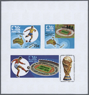 ** Thematik: Sport-Fußball / Sport-soccer, Football: 1974, Cook Islands. Progressive Proofs For The Sou - Other & Unclassified