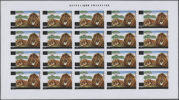 ** Thematik: Tiere, Fauna / Animals, Fauna: 1972, Rwanda. Progressive Proofs Set Of Sheets For The Comp - Sonstige & Ohne Zuordnung