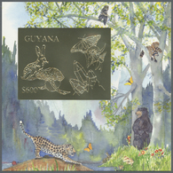 ** Thematik: Tiere, Fauna / Animals, Fauna: 1993, Guyana. Lot Of 100 GOLD Souvenir Sheets And 100 SILVE - Other & Unclassified
