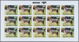 ** Thematik: Tiere-Hunde / Animals-dogs: 1973, Bhutan. Progressive Proofs Set Of Sheets For The Complet - Chiens