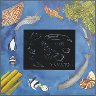 ** Thematik: Tiere-Meerestiere / Animals-sea Animals: 1993, Guyana. Lot Of 100 SILVER Blocks With $600 - Marine Life