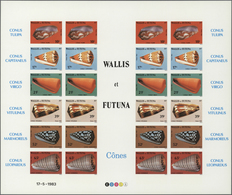 ** Thematik: Tiere-Meerestiere-Muscheln / Animals-sea Animals-shells: 1983, WALLIS And FUTUNA: Conches - Muscheln